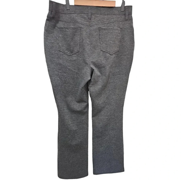 Simply Vera Vera Wang High-Rise Ponte Bootcut Pants Grey Texture Size XL - Picture 3 of 7